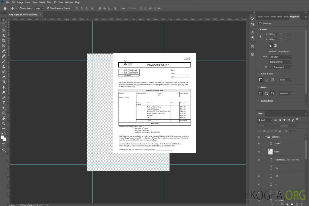 Modèle Word et PDF de talon de chèque de paie pour l'économie familiale et l'éducation financière template Modèle Word et PDF de talon de chèque de paie pour l'économie familiale et l'éducation financière template